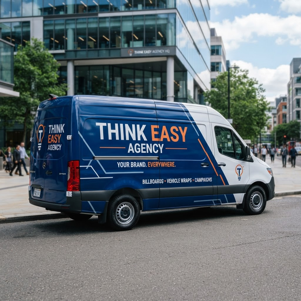 Think Easy Agency Fleet Van — Agency campaign · Commercial full wrap